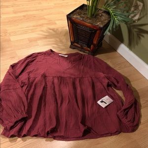 A beautiful soul nwt 14-16 red top beautiful boho
